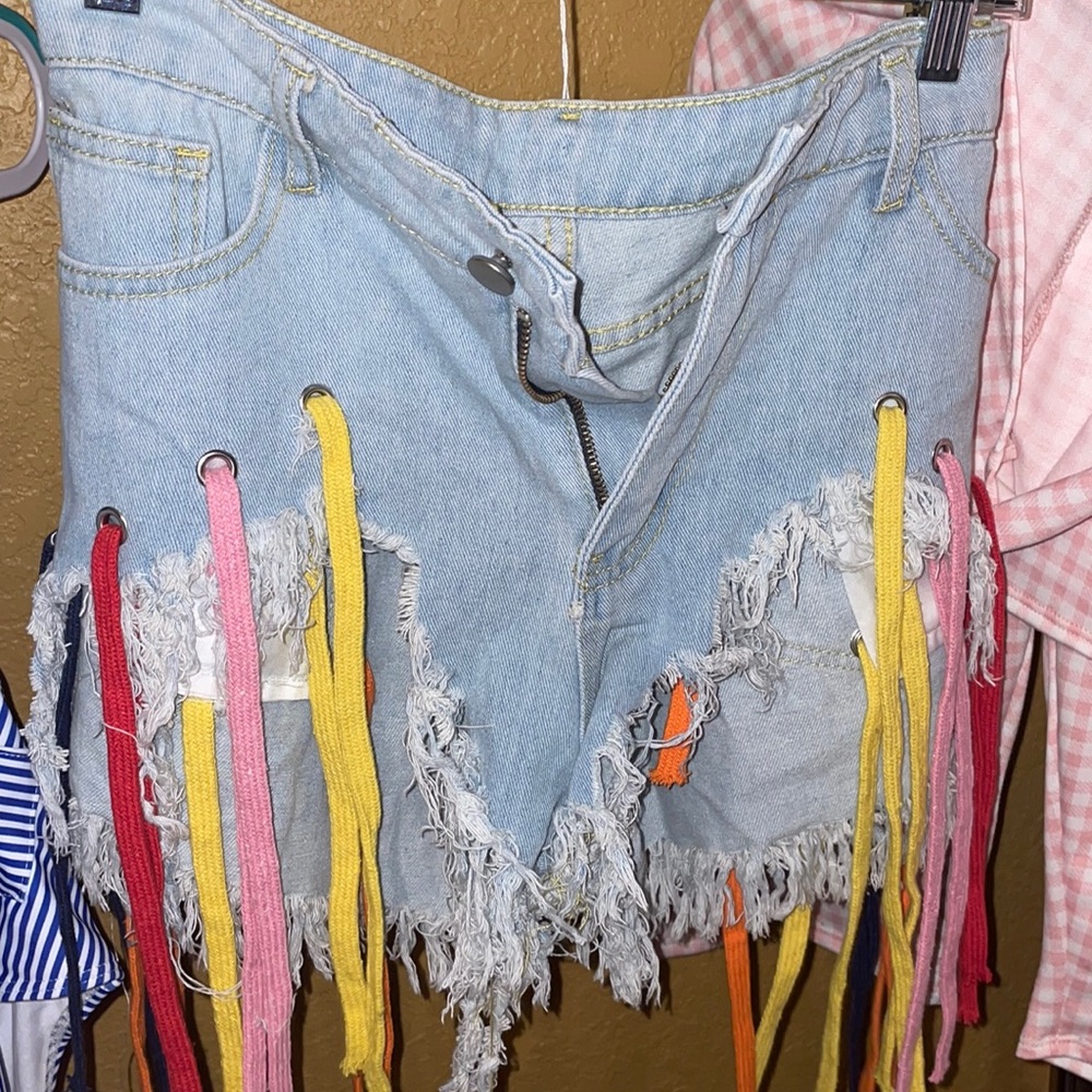 Cute shorts with color strings( Happy Pride Month)